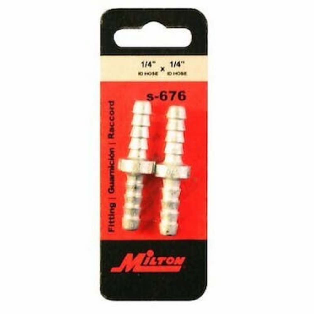 Milton S-676 1/4 ID Zamak Hose Mender - Pack of 2